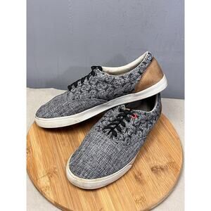 Bucketfeet Shoes Mens size 11.5 Peace Warriors Lace Up‎ Sneakers Gray Leather